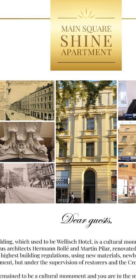 Luxurios And Historic Apartment "Shine" - Right On The Main Square Zagabria Esterno foto