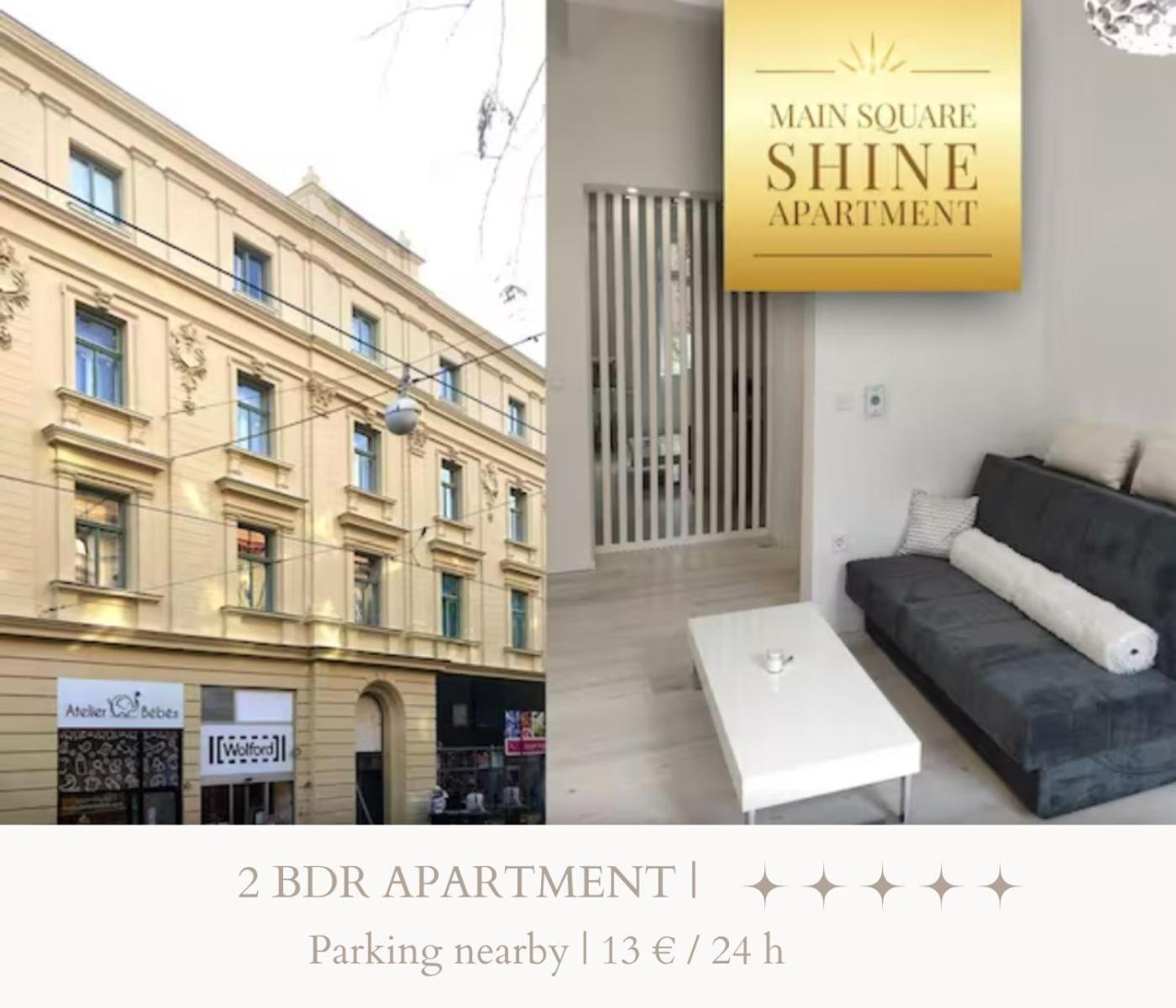 Luxurios And Historic Apartment "Shine" - Right On The Main Square Zagabria Esterno foto